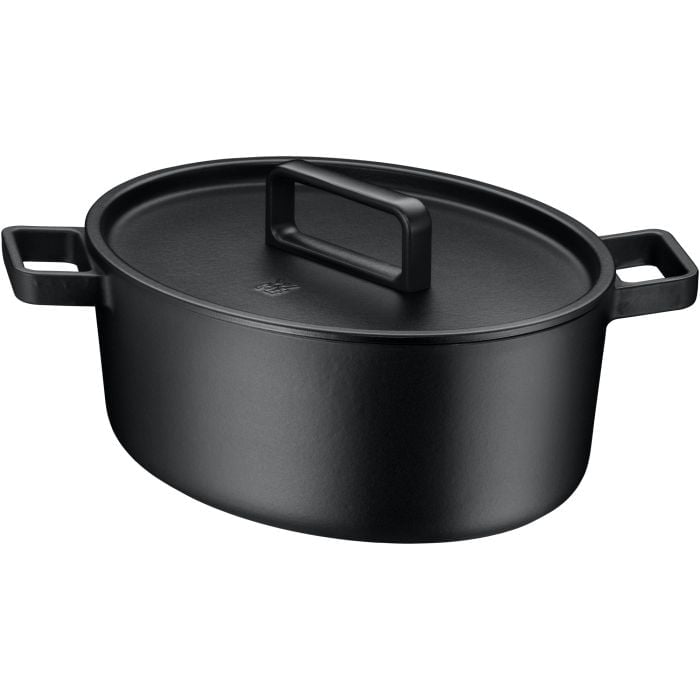 Жаровня FLAVOUR Cast Iron овальная 33X26см черная